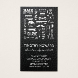 Padrão de Compro de Barber Couro