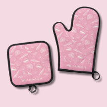 Padrão de conchas marinhas costeiras rosa