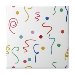 Padrão de Confete de Festa Colorido