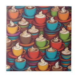 Padrão de copos coloridos