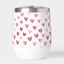 Padrão de Coração Rosa Fofo – Design Romântico e E