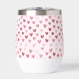 Padrão de Coração Rosa Fofo – Design Romântico e E