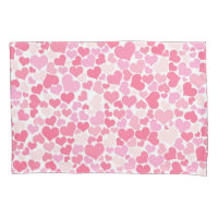 Padrão de Coração Rosa - Par de Bolsas