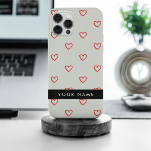 Padrão de Coração Vermelho, Amor, Seu Nome, Person