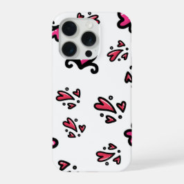 Padrão de Corações Cor-de-Rosa – Design Fofo de Ra