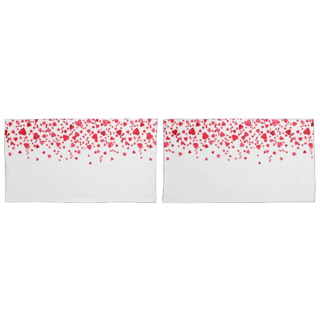 Padrão de Corações de Confetti Corações Vermelho e (Frente - conjunto)
