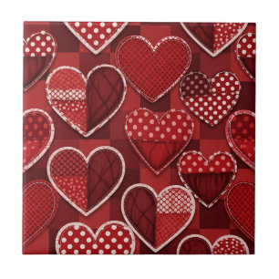 Padrão de Corações de São Valentim Desenhados à Mã