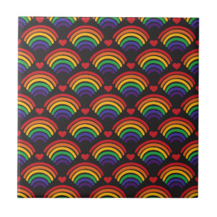 Padrão de Corações e Rainbows