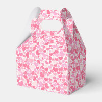 Padrão de Corações Rosa - Caixa de Favoritos
