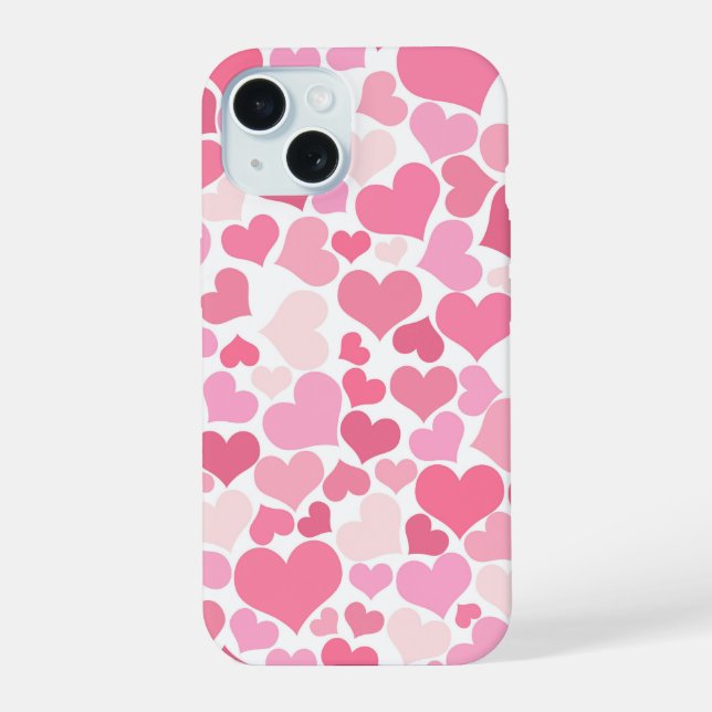 Padrão de Corações Rosa Fofo  (Verso)