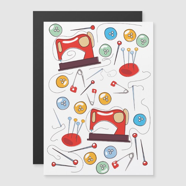 Padrão de costura desenhado pela mão (Frente/Verso)