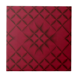 Padrão de Couro Revestido Vermelho Intenso
