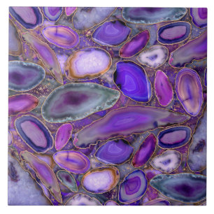 Padrão de cristal de Geodes - Roxo e Violeta