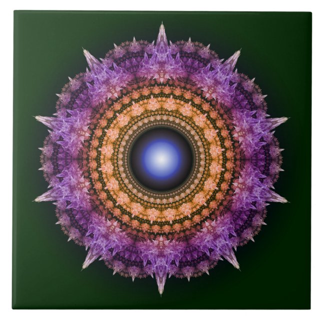 Padrão de cristal violeta fractal (Frente)