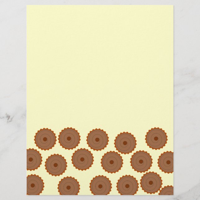 Padrão de Cupcake de chocolate. (Frente)