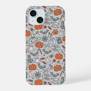 Padrão de Desenho Infantil de Halloween Adorável