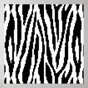 Padrão de Design de impressão de pixel zebra de 