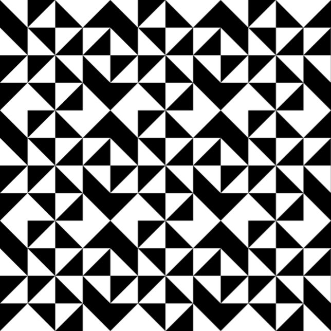 Padrão de Design geométrico preto e branco (Criador carregado)