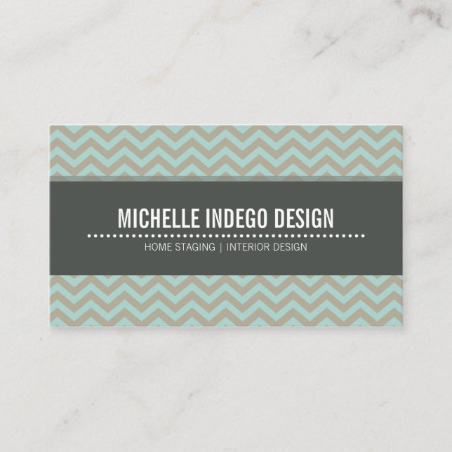 padrão de desvio brilhante cartão de visita bold (Frente)