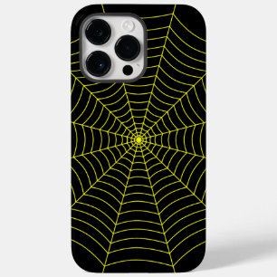Padrão de Dia das Bruxas na teia das aranhas preta
