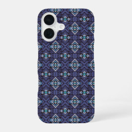 Padrão de Diamante Abstrato Cinza Azul