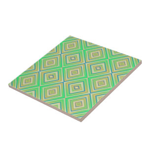Padrão de Diamante Alternativo Verde Kiwi Lime