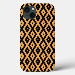 Padrão de diamante amarelo e preto Case-Mate iPhon