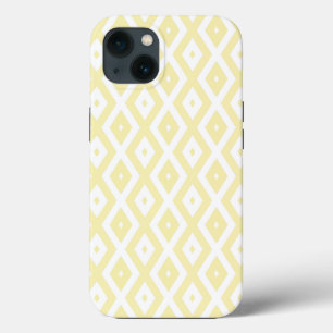 Padrão de diamante amarelo pálido e branco Case-Ma