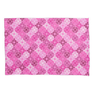 Padrão de Diamante com Filigrana Rosa