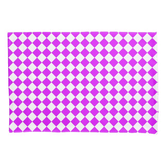 Padrão de Diamante do Verificador Branco Roxo (Frente)