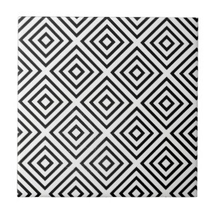Padrão de Diamante Preto e Branco