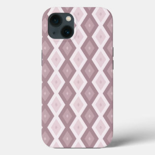 Padrão de diamante rosa de rosa quartzo com caixa