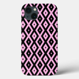 Padrão de diamante rosa pálido e preto Case-Mate i