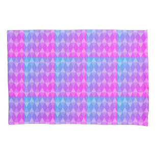 Padrão de Diamante Rosa, Roxo e Azul