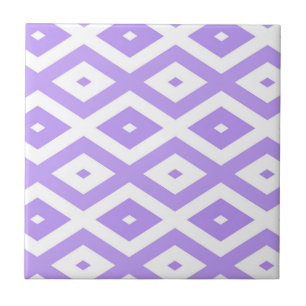 Padrão de diamante roxo e branco