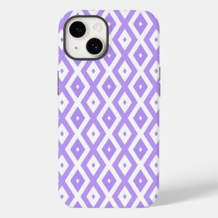 Padrão de diamante roxo e branco