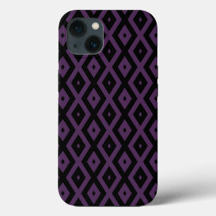 Padrão de diamante roxo e preto Case-Mate iP