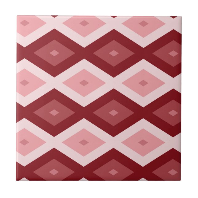 Padrão de diamante vermelho (Frente)