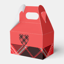 Padrão de diamante vermelho Caixa de Favor do Tart