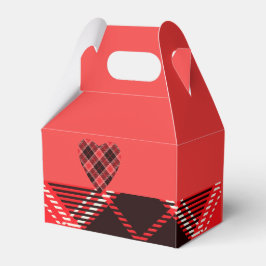 Padrão de diamante vermelho Caixa de Favor do Tart