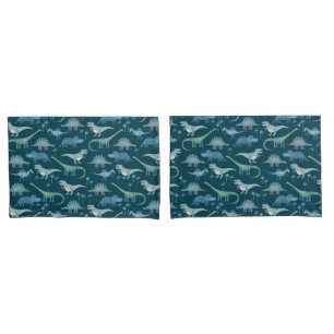 Padrão de Dinossauro Verde Escuro