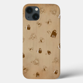 Padrão de distribuição da taça de café minimalista