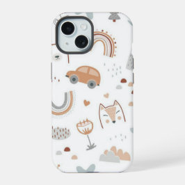 Padrão de Diversão de Animais de Doodle Personaliz