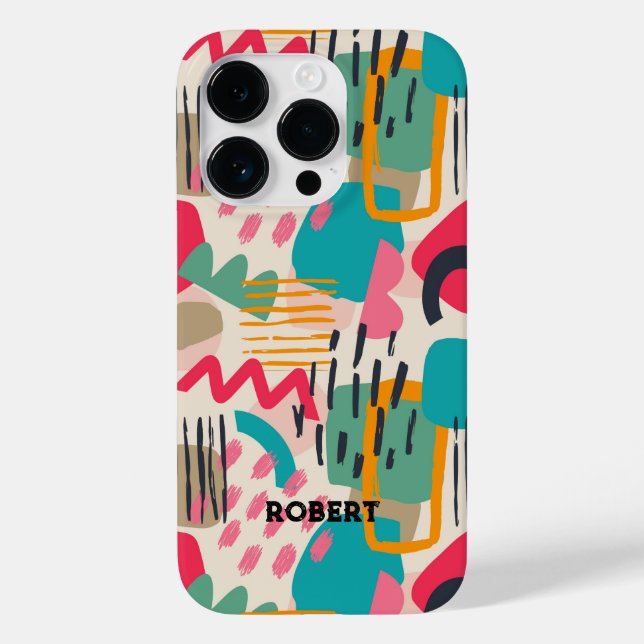 Padrão de dobras abstrato coloridas (Verso)