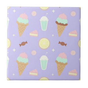 Padrão de Doces Sorvete Kawaii