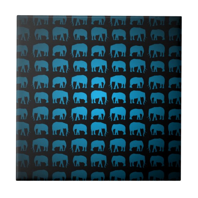 Padrão de Elefante Azul (Frente)
