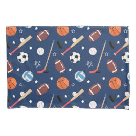 Padrão de equipamento esportivo infantil em azul