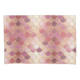 Padrão de Escala de Sereia do Shimmer Dourado rosa