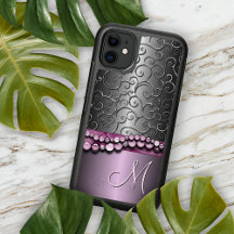 Padrão de espirais de prata inversa do Ornamentado