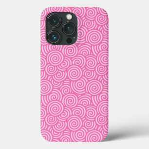Padrão de espiral japonês - menta mole rosa